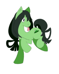 Size: 4000x5000 | Tagged: safe, artist:gadridel, pony, my hero academia, ponified, quirked pony, simple background, solo, tongue out, transparent background, tsuyu asui
