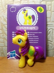Size: 1620x2160 | Tagged: safe, goldengrape, sir colton vines iii, pony, g4, official, blind bag, blind bag card, irl, merchandise, photo, toy, wave 3