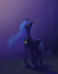 Size: 2283x2917 | Tagged: safe, artist:picturemixture, princess luna, alicorn, pony, g4, female, high res, solo