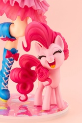 Size: 534x800 | Tagged: safe, kotobukiya, pinkie pie, human, pony, equestria girls, g4, official, boots, clothes, cute, diapinkes, female, figure, happy, humanized, irl, photo, shoes, skirt, toy