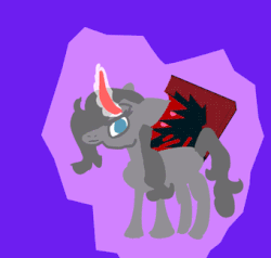 Size: 340x324 | Tagged: safe, fhtng th§ ¿nsp§kbl, oleander (tfh), them's fightin' herds, animated, aura, blinking, book, community related, female, fightin' doods, horn, unicornomicon