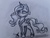 Size: 4128x3096 | Tagged: safe, artist:ironbeastz, princess luna, pony, g4, chibi, female, monochrome, solo, traditional art