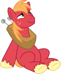 Size: 3000x3590 | Tagged: safe, artist:cloudy glow, big macintosh, earth pony, pony, g4, the break up breakdown, .ai available, high res, horse collar, male, missing cutie mark, simple background, solo, transparent background, unshorn fetlocks, vector