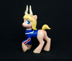 Size: 1033x887 | Tagged: safe, artist:merionic, pony, craft, my hero academia, ponified, pony tsunotori, quirked pony, sculpture, solo, u.a. gym uniform