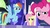 Size: 1920x1080 | Tagged: safe, screencap, fluttershy, pinkie pie, rainbow dash, earth pony, pegasus, pony, father knows beast, g4, disapproval, female, friendship throne, mare, trio
