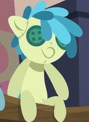 Size: 481x661 | Tagged: safe, screencap, sandbar, g4, the hearth's warming club, cropped, doll, hearth's warming doll, implied sandbar, no pony, toy