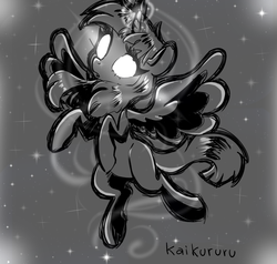 Size: 1143x1088 | Tagged: safe, artist:kaikururu, twilight sparkle, alicorn, pony, g4, female, inktober, inktober 2018, monochrome, solo, twilight sparkle (alicorn)