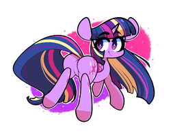 Size: 1993x1561 | Tagged: safe, artist:sourspot, twilight sparkle, alicorn, pony, g4, butt, featureless crotch, female, mare, plot, rainbow power, smiling, solo, twilight sparkle (alicorn)