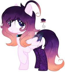 Size: 1024x1143 | Tagged: safe, artist:bloodlover2222, oc, oc only, oc:sunset rose, pegasus, pony, clothes, deviantart watermark, female, mare, obtrusive watermark, simple background, socks, solo, transparent background, watermark