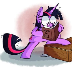 Size: 545x507 | Tagged: dead source, safe, artist:vdru7, twilight sparkle, pony, unicorn, g4, bipedal, book, female, messy mane, mickey mouse, ponified, reading, solo, this will end in death, this will end in murder, twilight snapple, unicorn twilight