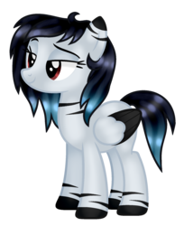 Size: 1405x1725 | Tagged: safe, artist:cindystarlight, oc, oc only, oc:roosa flower, pegasus, pony, female, mare, simple background, solo, transparent background