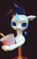 Size: 808x1304 | Tagged: safe, rarity, pony, unicorn, g4, female, hoof hold, hooves, horn, irl, mare, open mouth, photo, solo