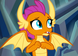 Size: 997x720 | Tagged: safe, screencap, smolder, dragon, g4, what lies beneath, cropped, dragoness, female, solo, wings