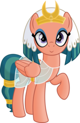 Size: 4214x6467 | Tagged: safe, artist:kopcap94, somnambula, pony, g4, absurd resolution, female, looking at you, mare, raised hoof, simple background, solo, transparent background, vector