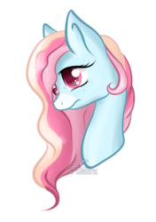 Size: 720x1024 | Tagged: safe, artist:aledera, oc, oc only, oc:dew dream, pony, bust, female, mare, portrait, simple background, solo, transparent background