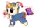 Size: 1256x1005 | Tagged: safe, artist:uncreative, oc, oc only, oc:regal inkwell, pony, book, clothes, hat, robe, running, school uniform, schoolgirl toast, simple background, solo, transparent background, uniform, younger