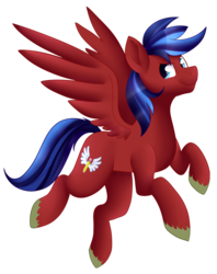 Size: 2196x2766 | Tagged: safe, artist:beashay, oc, oc only, oc:swift sketch, pegasus, pony, commission, digital art, high res, looking back, male, simple background, smiling, solo, stallion, transparent background, ych result