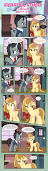 Size: 1919x6754 | Tagged: safe, artist:estories, discord, oc, oc:alice goldenfeather, oc:penumbra, pegasus, pony, unicorn, comic:find yourself, g4, colored horn, comic, female, floppy ears, grammar error, hooves, horn, male, mare, ponified, pony discord, stallion, wings