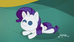 Size: 1920x1080 | Tagged: safe, screencap, rarity, pony, father knows beast, g4, crush plush, female, plushie, rarity plushie