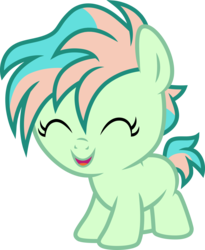 Size: 3000x3667 | Tagged: safe, artist:cloudy glow, coral currents, earth pony, pony, g4, the hearth's warming club, baby, baby pony, coralbetes, cute, eyes closed, female, filly, foal, high res, sandbar's family, simple background, solo, transparent background, vector