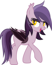Size: 8198x10179 | Tagged: artist needed, safe, oc, oc only, bat pony, pony, absurd resolution, bat pony oc, female, open mouth, simple background, solo, transparent background, vector