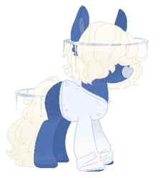 Size: 368x411 | Tagged: safe, artist:m-00nlight, oc, oc only, earth pony, pony, clothes, halo, male, shirt, simple background, solo, stallion, transparent background