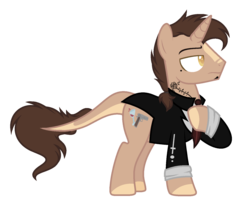 Size: 1549x1269 | Tagged: safe, artist:nightmarye, oc, oc only, oc:lucas, pony, unicorn, clothes, male, simple background, solo, stallion, transparent background