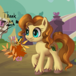 Size: 4093x4093 | Tagged: safe, artist:ailatf, oc, oc only, oc:pear leaf, pony, absurd resolution, bridge, solo