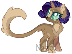 Size: 1024x769 | Tagged: safe, artist:vintage-owll, oc, oc only, oc:alexandria, cat, hybrid, pony, base used, female, interspecies offspring, offspring, parent:capper dapperpaws, parent:rarity, parents:capperity, simple background, solo, transparent background