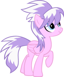 Size: 1024x1232 | Tagged: safe, artist:rockflier, cloudchaser, diamond tiara, pegasus, pony, g4, female, mare, palette swap, raised hoof, recolor, simple background, solo, transparent background