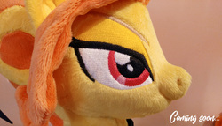 Size: 3920x2241 | Tagged: safe, artist:dixierarity, adagio dazzle, g4, coming soon, eye, eyes, female, high res, irl, photo, plushie, smiling