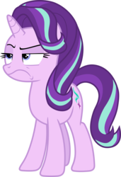 Size: 1679x2449 | Tagged: safe, artist:frownfactory, starlight glimmer, pony, unicorn, g4, school raze, .svg available, angry, annoyed, female, frown, horn, mare, simple background, solo, starlight glimmer is not amused, svg, transparent background, unamused, vector