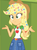 Size: 480x647 | Tagged: safe, screencap, applejack, best trends forever, best trends forever: pinkie pie, equestria girls, g4, my little pony equestria girls: better together, applejack's hat, belt, canterlot high, clothes, confetti, cowboy hat, cropped, denim skirt, female, freckles, geode of super strength, hat, lockers, messy hair, shrug, skirt, stetson