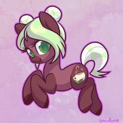 Size: 900x900 | Tagged: safe, artist:dawnfire, oc, oc only, oc:cocoa mint, earth pony, pony, cute, female, looking at you, mare, smiling, solo