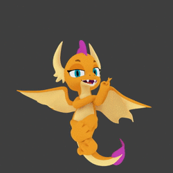 Size: 1080x1080 | Tagged: artist needed, source needed, safe, smolder, dragon, g4, 3d, animated, claws, dragon wings, dragoness, fangs, female, flying, horns, no sound, solo, webm, wings