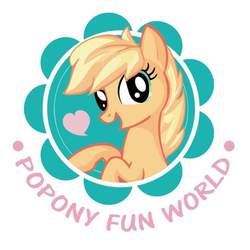 Size: 959x958 | Tagged: safe, oc, oc only, earth pony, pony, convention, female, heart, looking at you, mare, mascot, popony fun world, solo, taiwan
