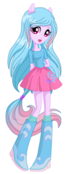 Size: 1085x2660 | Tagged: safe, artist:rosesweety, equestria girls, g4, boots, clothes, lily mermaid, long hair, pleated skirt, ponytail, regal academy, shoes, simple background, skirt, socks, transparent background, vector