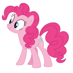 Size: 6944x6944 | Tagged: safe, artist:sinkbon, pinkie pie, earth pony, pony, g4, the maud couple, absurd resolution, simple background, transparent background, vector