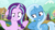 Size: 1594x896 | Tagged: safe, artist:sapphirefeatherdust, starlight glimmer, trixie, pony, g4, alternate hairstyle, female, lesbian, ship:startrix, shipping