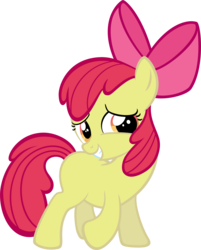 Size: 4963x6172 | Tagged: safe, artist:moongazeponies, apple bloom, earth pony, pony, g4, absurd resolution, blank flank, female, simple background, solo, transparent background, vector