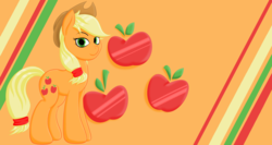 Size: 4098x2175 | Tagged: safe, artist:fearvirus, applejack, earth pony, pony, g4, female, solo, wallpaper