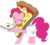 Size: 2055x1844 | Tagged: safe, artist:sonofaskywalker, pinkie pie, earth pony, pony, g4, school raze, clothes, costume, cute, eyes closed, female, food, mare, pizza, pizza box, pizza delivery, pizza pie, saddle bag, simple background, solo, transparent background, vector