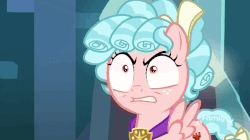 Size: 656x368 | Tagged: safe, screencap, cozy glow, pegasus, pony, g4, school raze, animated, cozy glow is best facemaker, crazy face, discovery family logo, faic, female, filly, gif, solo