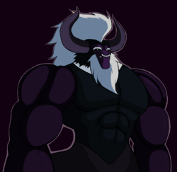 Size: 1037x1006 | Tagged: safe, artist:droll3, lord tirek, centaur, g4, male, nose piercing, nose ring, piercing, septum piercing, simple background, solo