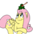 Size: 610x633 | Tagged: safe, artist:bennimarru, fluttershy, frog, pegasus, pony, g4, female, flat colors, fly (insect), folded wings, looking at something, looking up, lying down, mare, prone, simple background, sitting on head, smiling, solo, tongue out, transparent background, wings