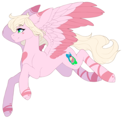 Size: 1617x1552 | Tagged: safe, artist:dustyonyx, oc, oc only, oc:hanalea, oc:hanalea ana maria, pegasus, pony, female, mare, simple background, solo, transparent background, two toned wings