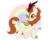 Size: 1024x819 | Tagged: safe, artist:sparkleshadow, autumn blaze, kirin, g4, my little pony: friendship is magic, sounds of silence, awwtumn blaze, cute, female, mare, obtrusive watermark, open mouth, rainbow, raised hoof, simple background, solo, transparent background, watermark