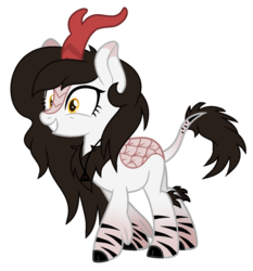 Size: 1024x1099 | Tagged: safe, artist:missshimmerartje, oc, oc only, oc:chloe, kirin, g4, sounds of silence, female, kirin-ified, simple background, solo, species swap, transparent background