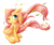 Size: 1800x1500 | Tagged: safe, artist:mochi2-arts, fluttershy, pegasus, pony, g4, blushing, cute, female, leaves, looking at you, looking away, looking sideways, mare, one eye closed, open mouth, shyabetes, simple background, sitting, solo, stray strand, turned head, underhoof, white background, windswept mane, wings