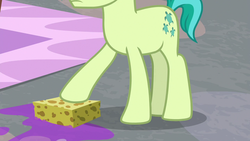 Size: 1280x720 | Tagged: safe, screencap, sandbar, earth pony, pony, g4, the hearth's warming club, cutie mark, hooves, legs, male, pictures of legs, sponge, teenager